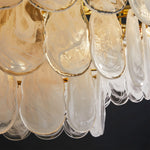 Aurelia Mid-Century Modern Copper Glass Chandelier