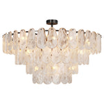 Aurelia Mid-Century Modern Copper Glass Chandelier