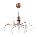 Modern Retro Adjustable LED Chandelier with Acrylic Shade