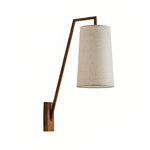 American Retro Iron Wall Sconce with Fabric Shade