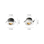 Miniature Recessed LED Spotlight with Anti-Glare Optics for Modern Ceilings