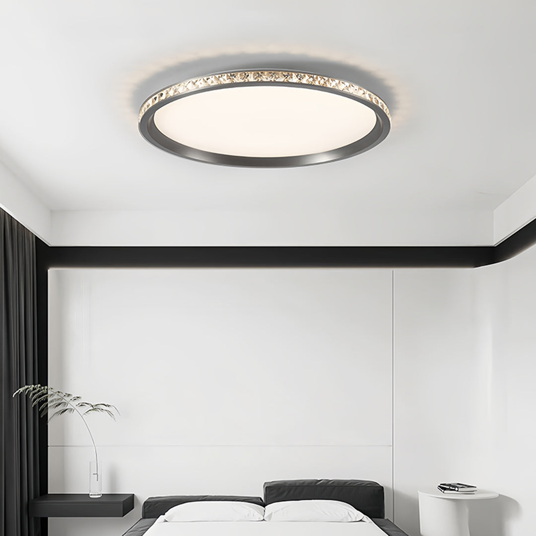Lumina Round Flush Mount LED Ceiling Light in Minimalist Aluminum