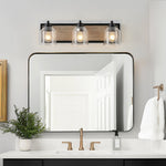 Nordic Geometric Linear Wall Sconce with Multi-Light Iron Frame
