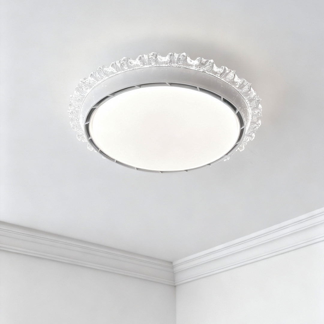 Minimalist Bladeless Ceiling Fan with Dimmable LED Light