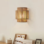 Wabi-Sabi Wall Sconce with Natural Hemp Rope Accent