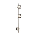Modern Linear LED Wall Sconce with Pleated Glass Shade