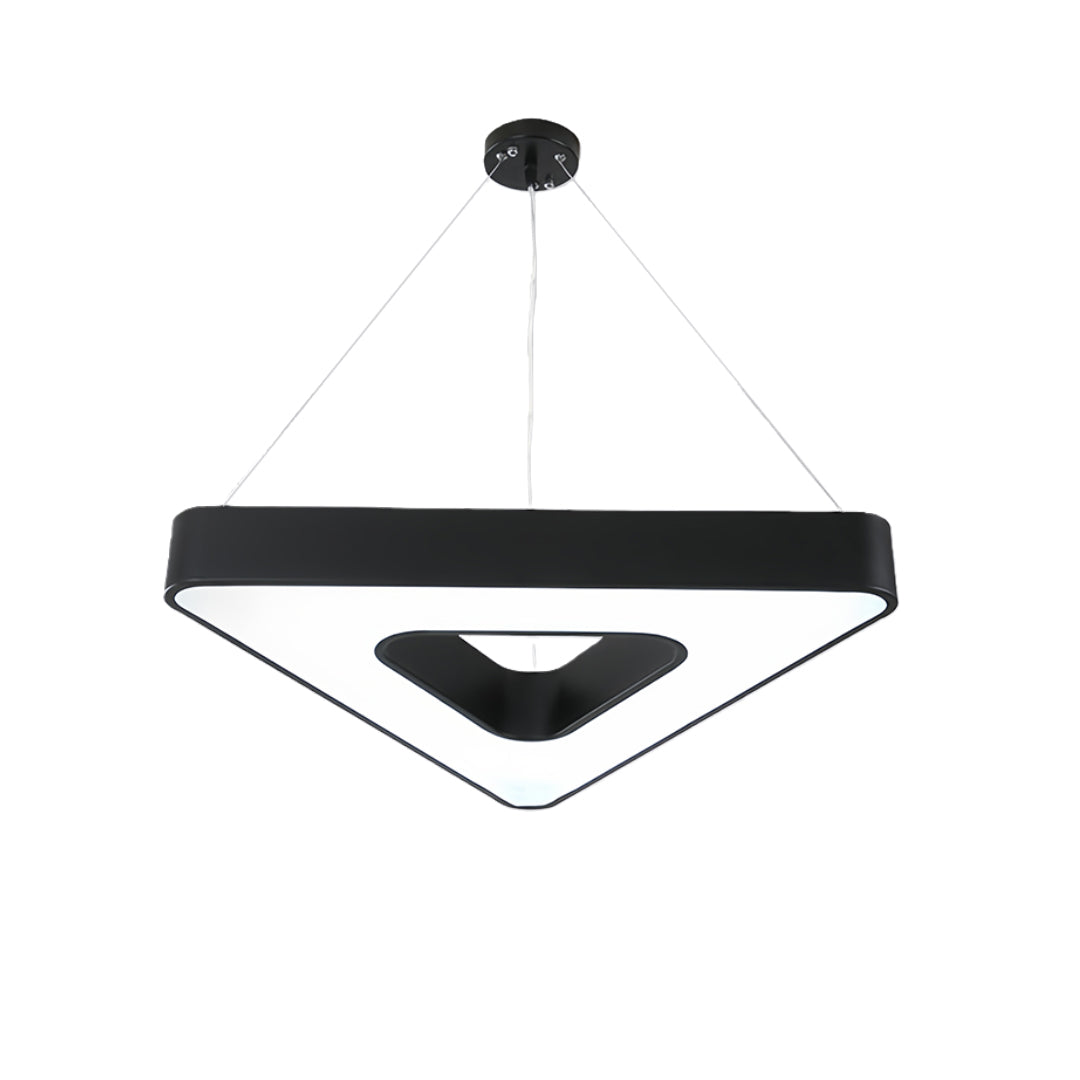 Aurelia Triangular LED Chandelier in Matte Black