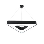 Aurelia Triangular LED Chandelier in Matte Black