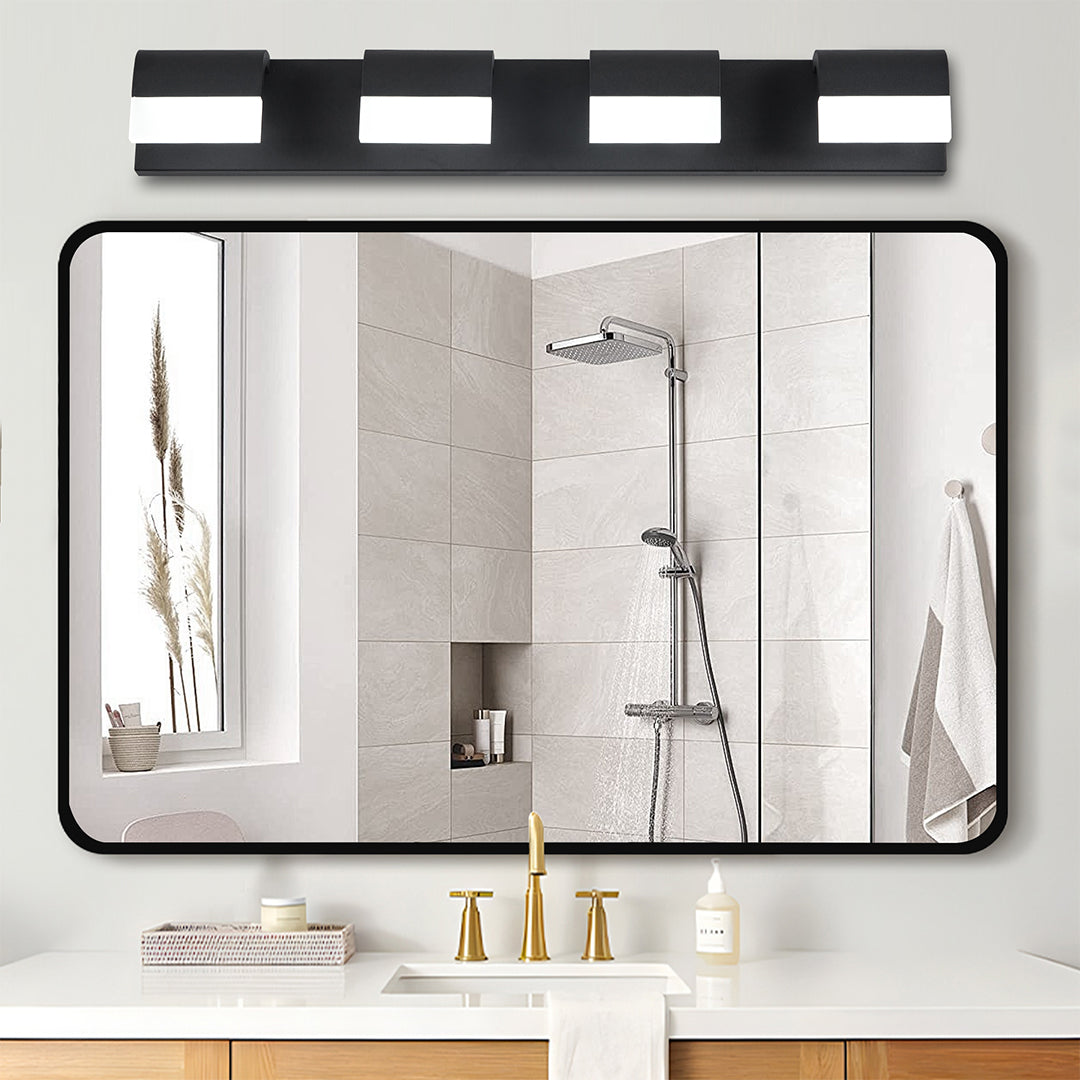 Modern Black Vanity Light for Bathroom Makeup Mirror – LED Wall Sconce