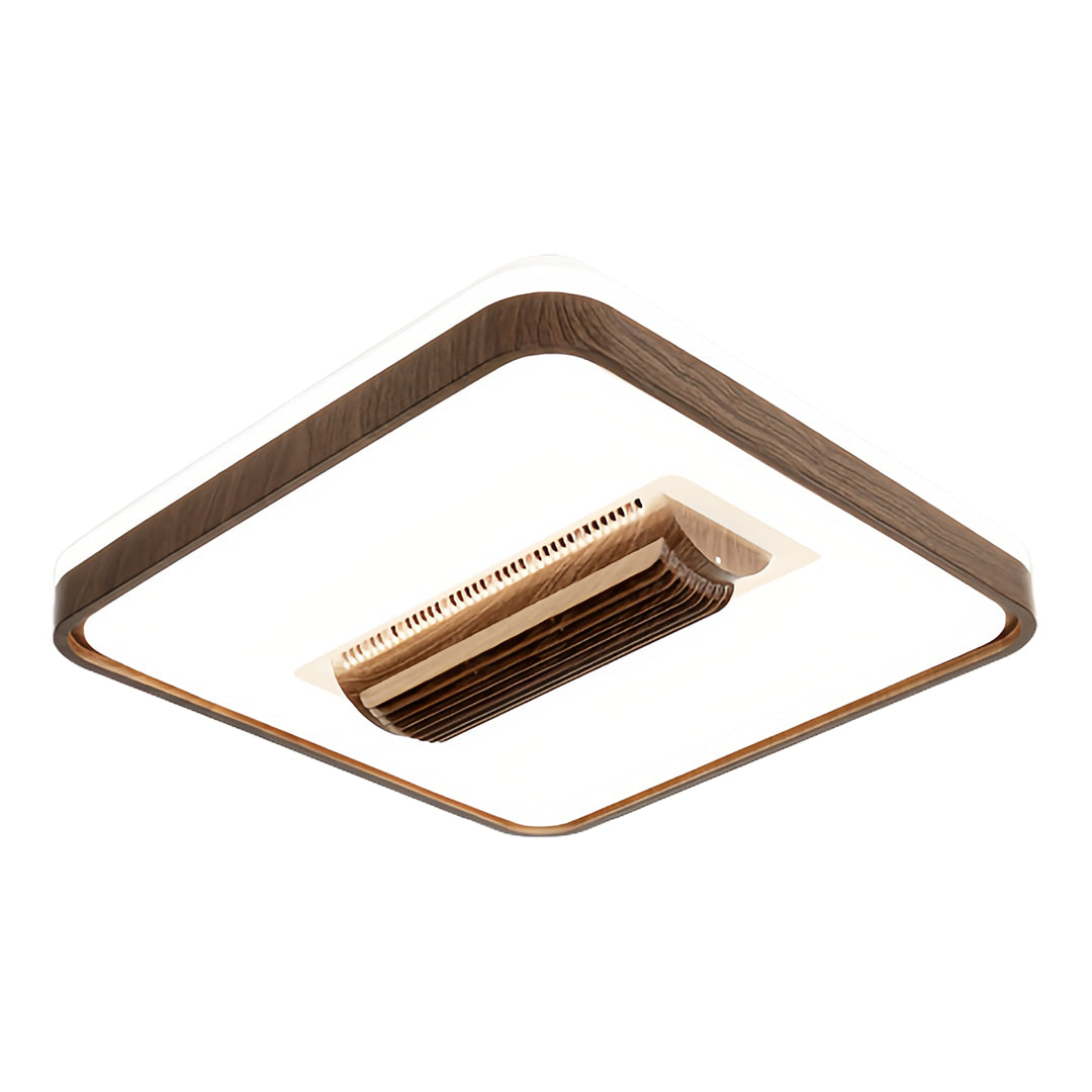 Aura Bladeless Ceiling Fan with Integrated LED Light | Modern Flush Mount