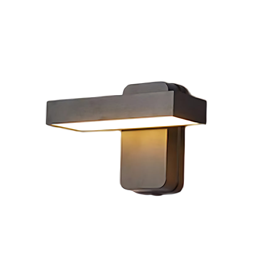 Modern Outdoor Wall Sconce with Adjustable LED Light, IP65 Waterproof