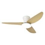 Modern 3-Blade Ceiling Fan with Dimmable LED Light and Remote