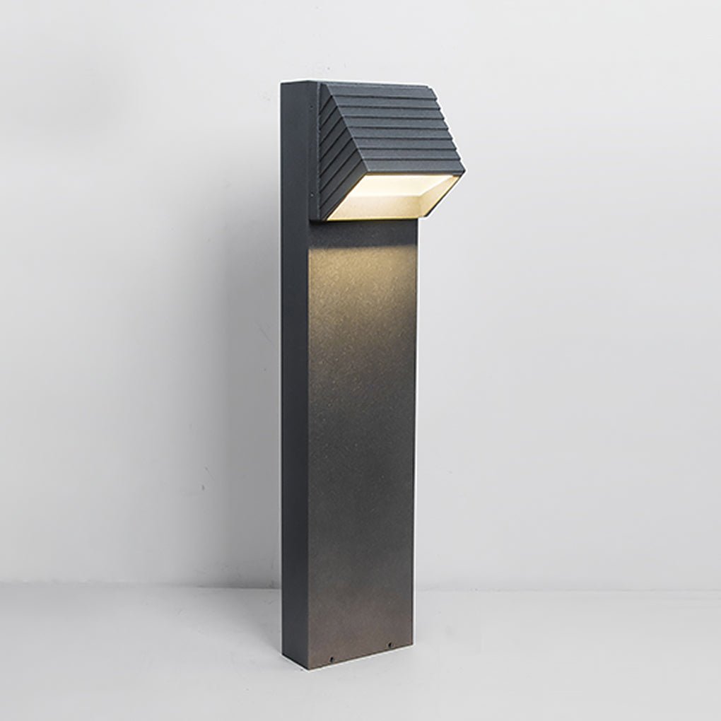 Flash Black LED Lawn Light | Minimalist Waterproof Landscape Lighting for Courtyards and Gardens