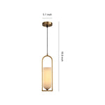 Aurelia Copper Pendant Light with Natural Stone Shade