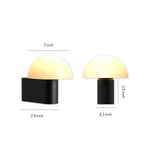 Modern Outdoor Wall Sconce with Glass Shade for Patio and Garden