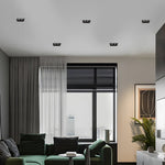 Linear Recessed LED Ceiling Spotlights, Modern Minimalist Architectural Lighting