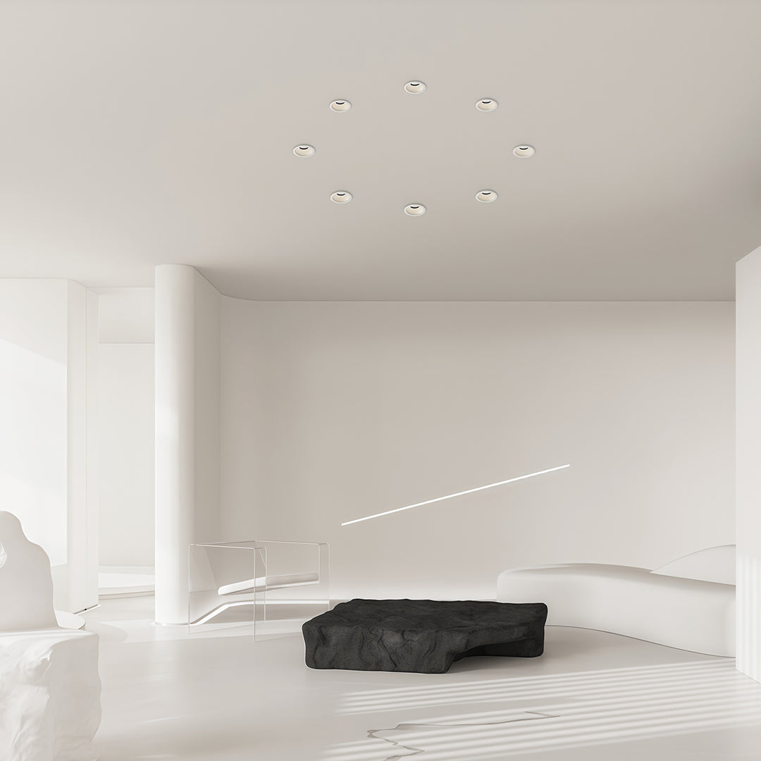 LED Recessed Spotlights with Anti-Glare Deep Cup, 3000K-6000K, Die-Cast Aluminum