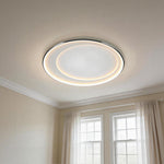 Lumina Round LED Flush Mount Ceiling Light in Matte White