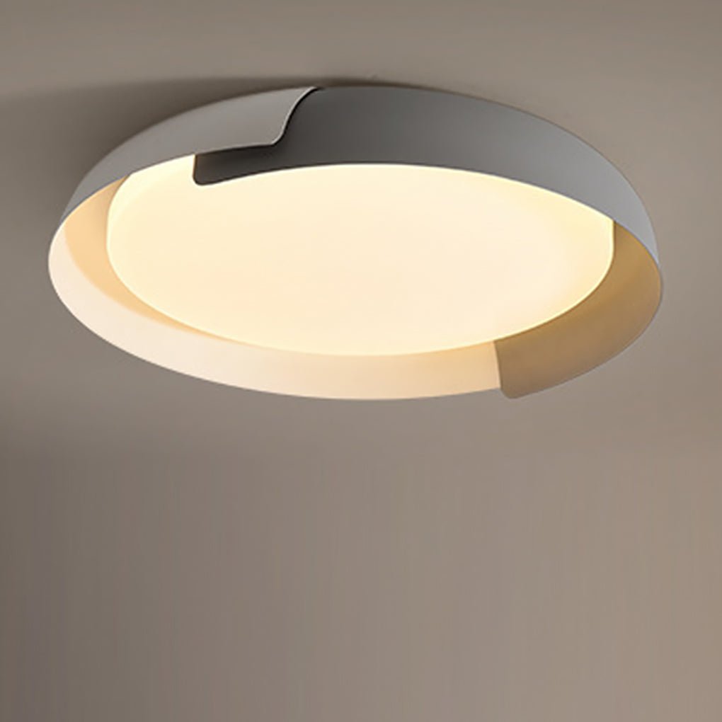 Minimalist Led Stepless Dimming Personality Round Ceiling Light For Bedroom