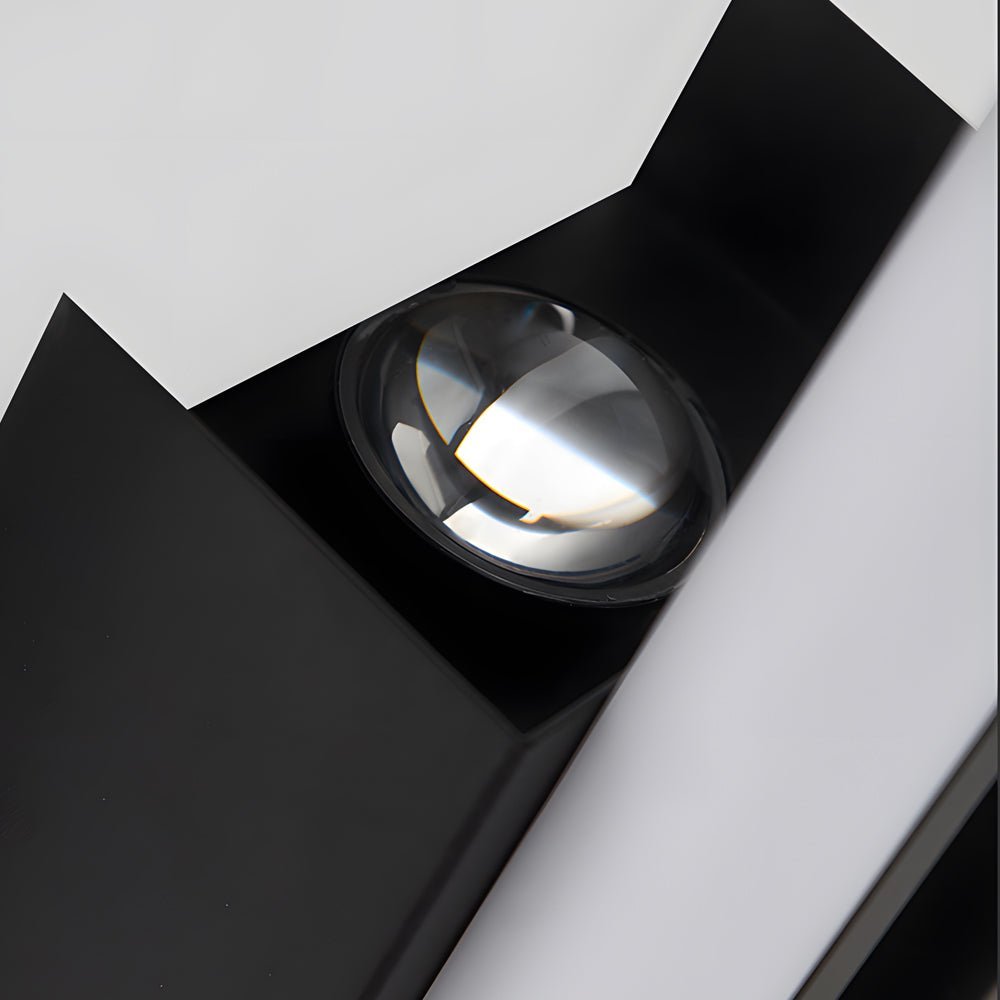 Modern Black Aluminum LED Linear Wall Light for Bedroom and Living Room