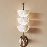 Aurelia Wall Sconce in Copper and Marble, Modern LED Lighting