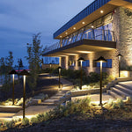 Umbrella LED Post Light for Modern Landscape and Pathway Illumination
