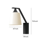European Black Outdoor Wall Sconce with Clear Glass Shade