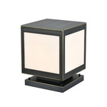 Pillar Solar Light Outdoor Waterproof Square Copper Light