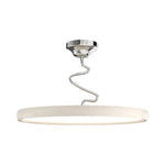 Twisted Full-Spectrum LED Semi Flush Mount Ceiling Light in Modern Finishes