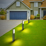 Modern Square LED Path Light with Dual-Side Illumination for Landscape and Garden