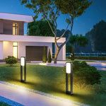 Modern Square LED Path Light with Dual-Side Illumination for Landscape and Garden