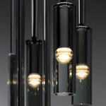 Minimalist Unique Linear Glass Chandelier For Living Room Background Wall Dining Room