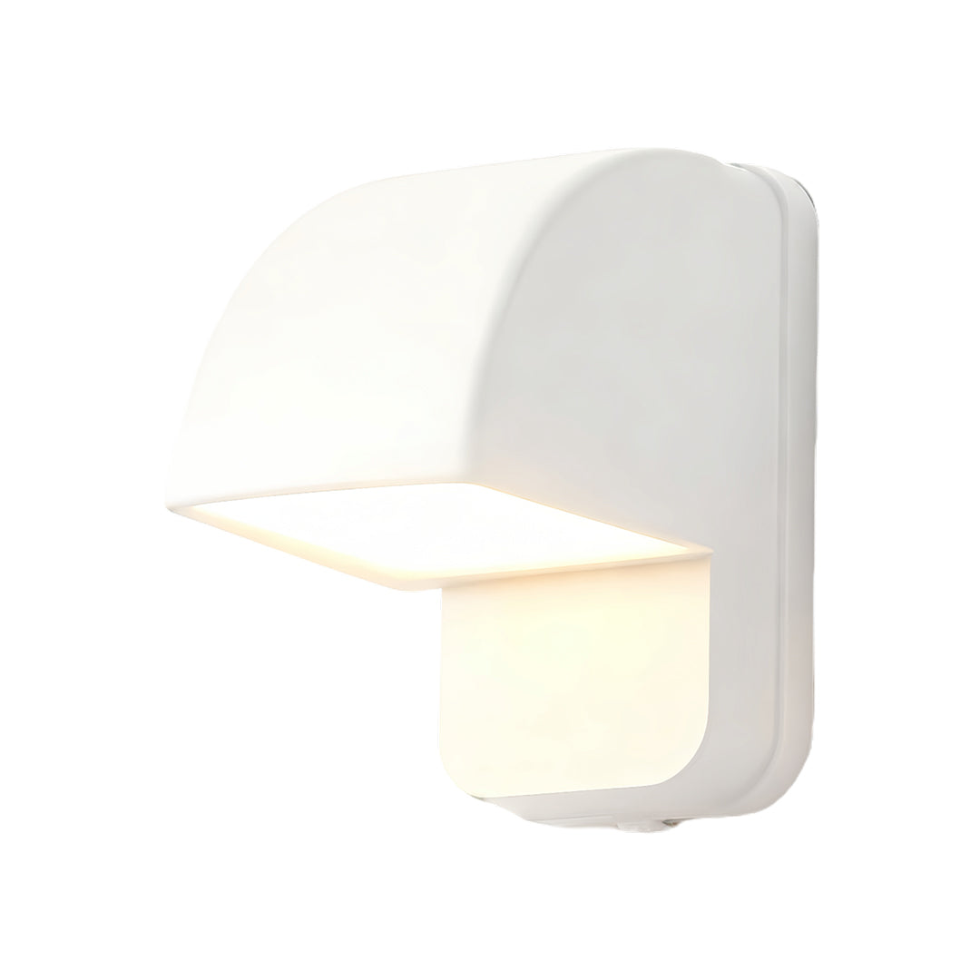 Industrial Outdoor Wall Sconce with Die-Cast Aluminum Body and Warm LED Light