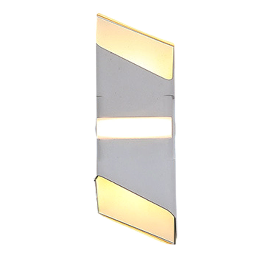 Modern LED Outdoor Wall Sconce with Up and Down Lighting in Aluminum