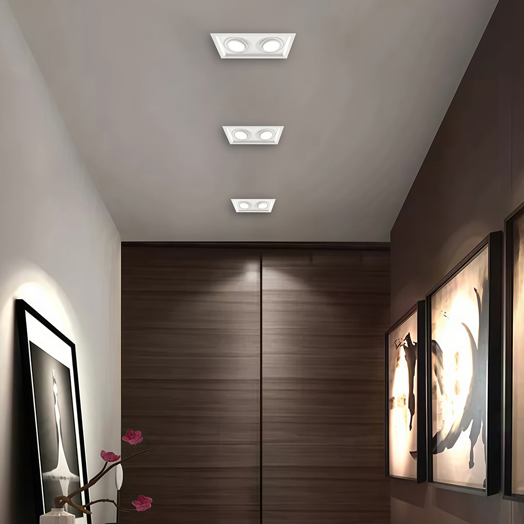 Recessed LED Spotlight with Anti-Glare Trim, Modern Architectural Downlight