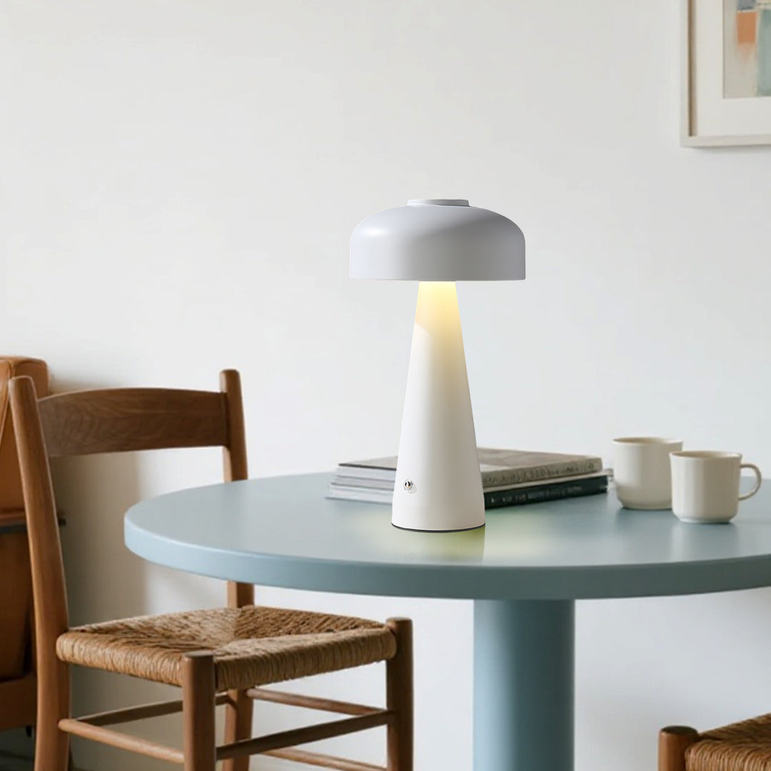Mushroom Table Lamp with Touch Dimming, Portable LED Accent Light