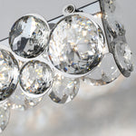 Linear Crystal Pendant Light in Silver Finish for Modern Interiors