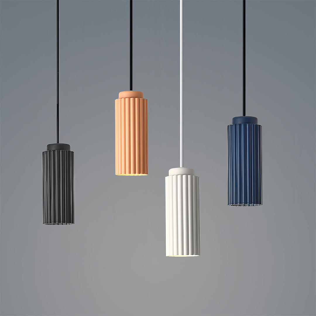 Nordic Minimalist Iron Pendant Light with Adjustable Cord, GU10
