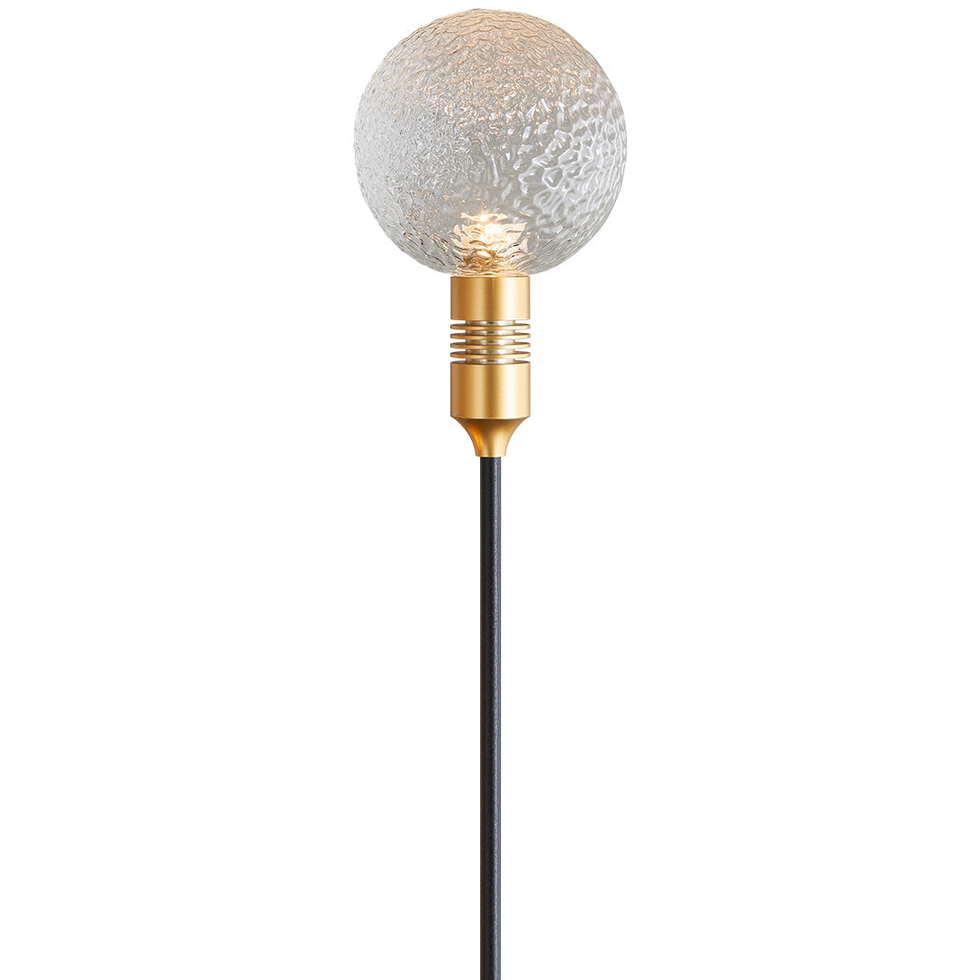 Reed Path Landscape Lighting with Glass Sphere Shade, Outdoor LED Garden Lamp