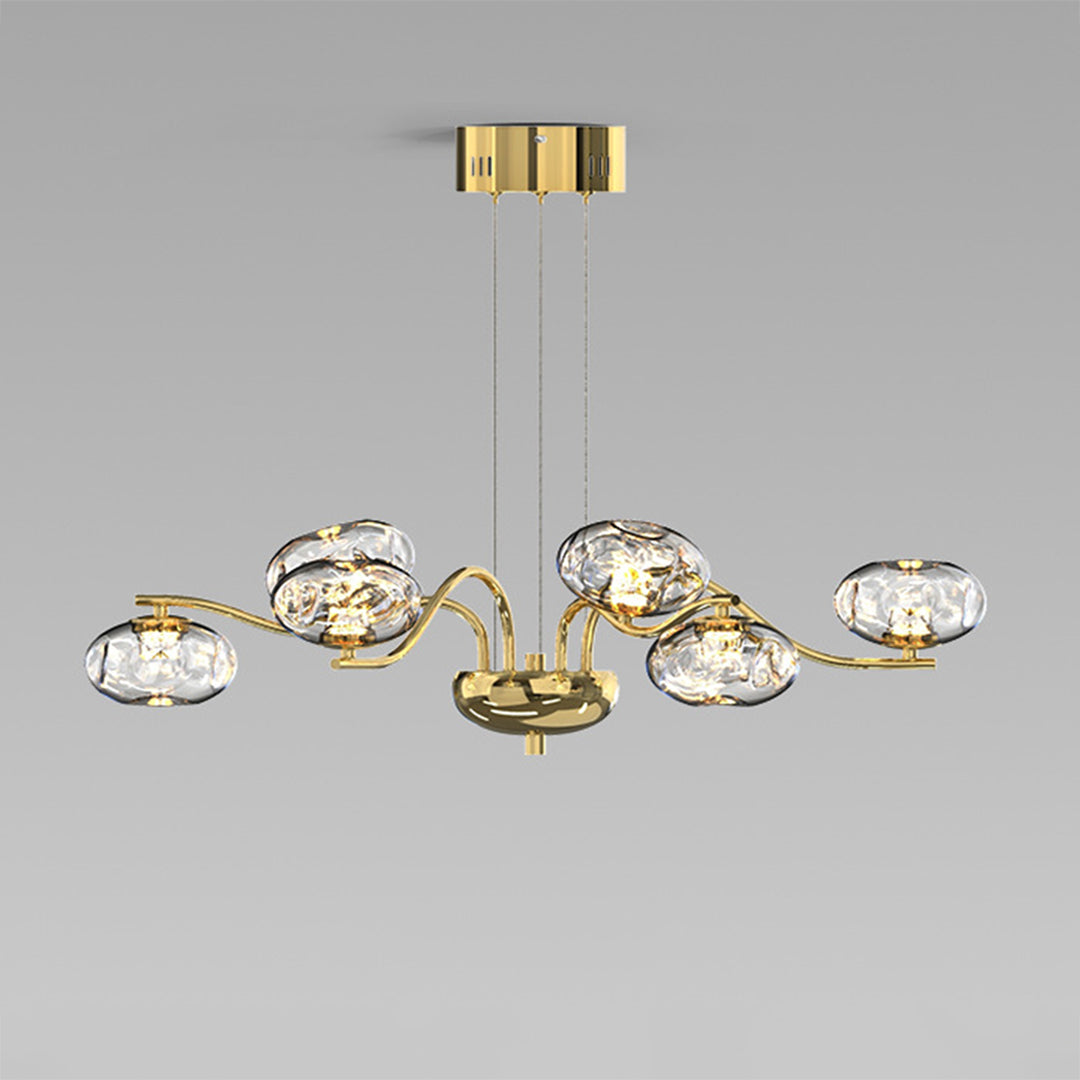 Modern LED Chandelier with Magic Bean Glass Shades – 9 or 16 Lights