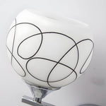 Aurelia Open Sphere Wall Sconce with Crystal Pendants, Modern 2-Light