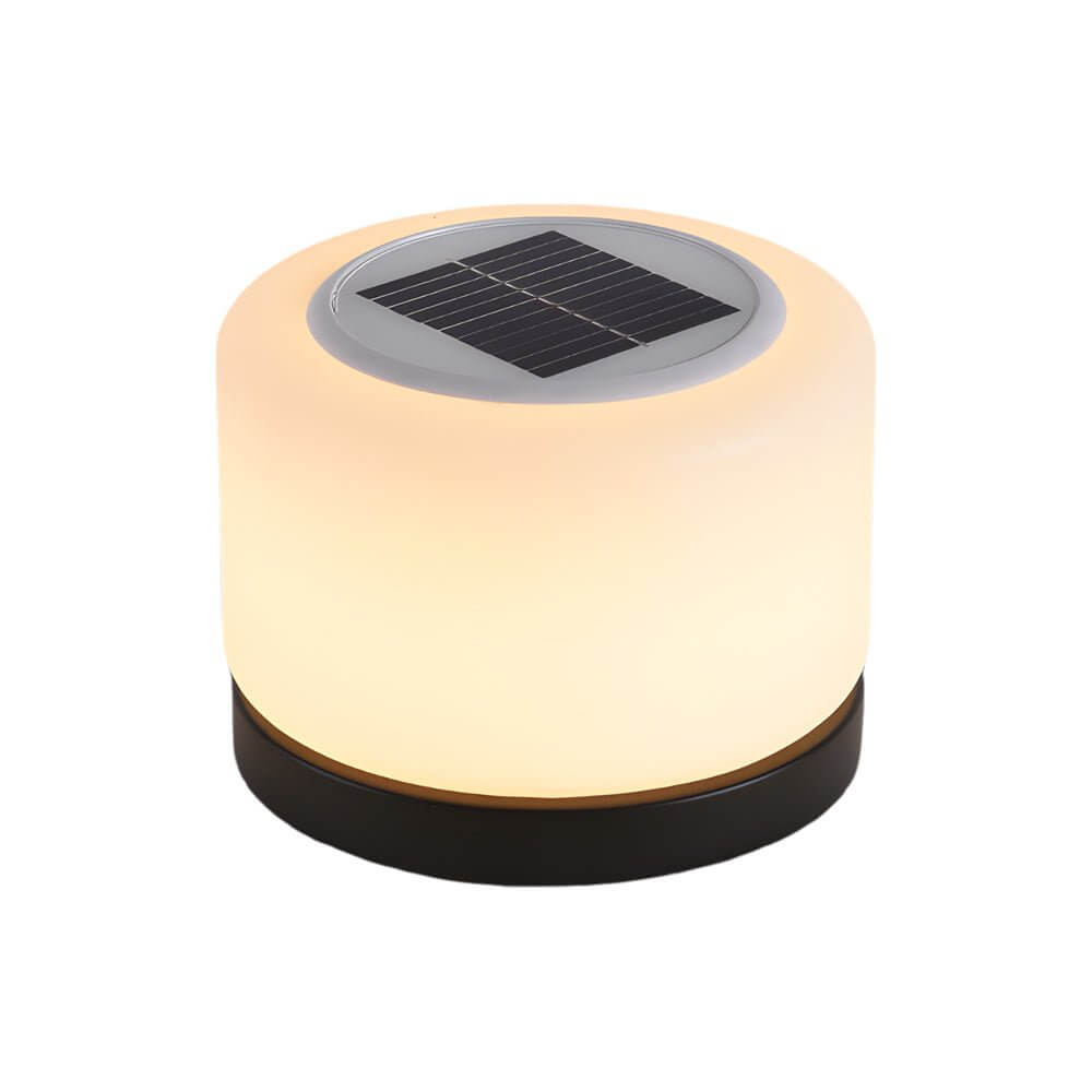Cylindrical LED Post Light for Pillar Tops, 360° Dimmable Outdoor Lamp