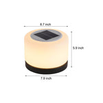 Cylindrical LED Post Light for Pillar Tops, 360° Dimmable Outdoor Lamp
