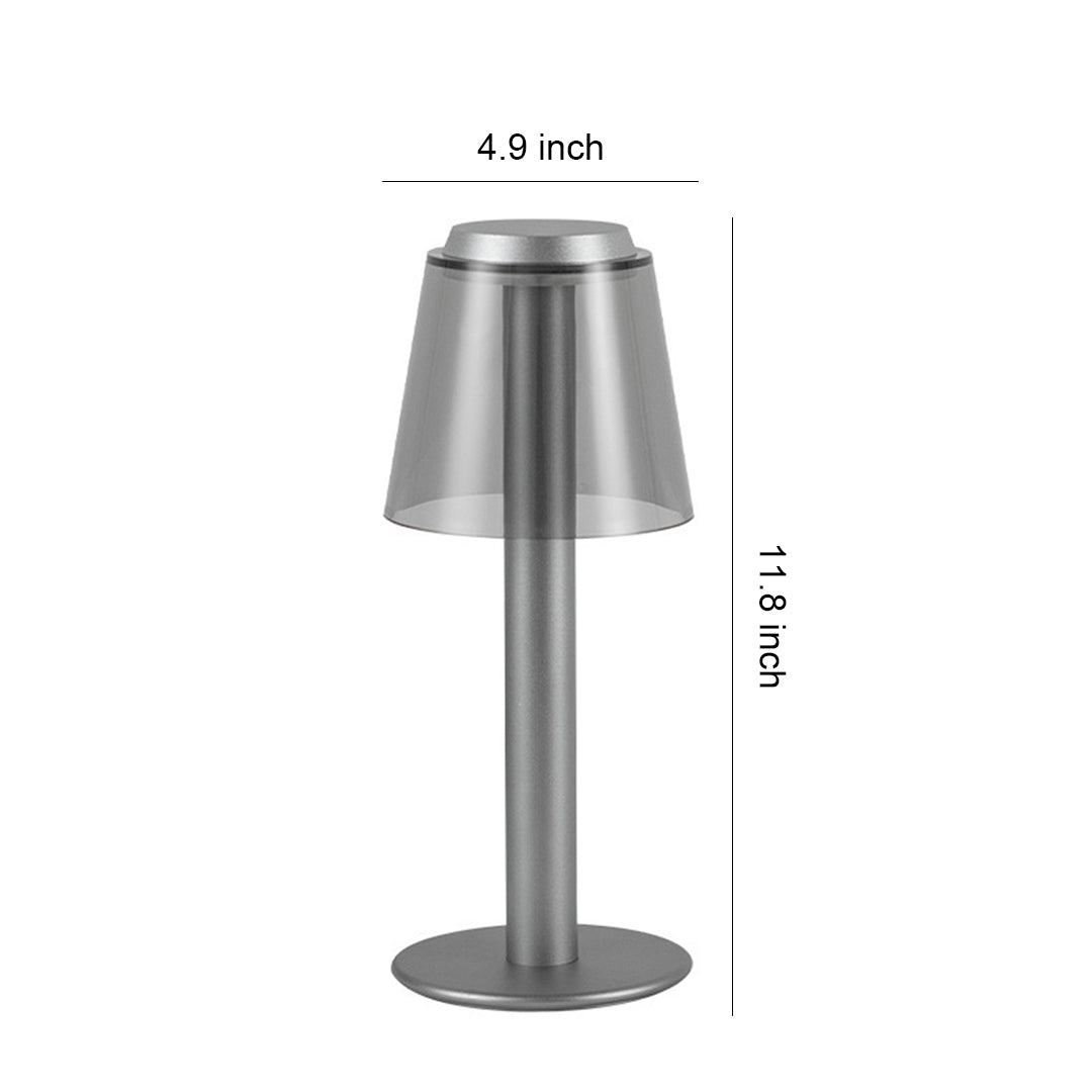 Lumina Adjustable LED Table Lamp in Aluminum and Acrylic