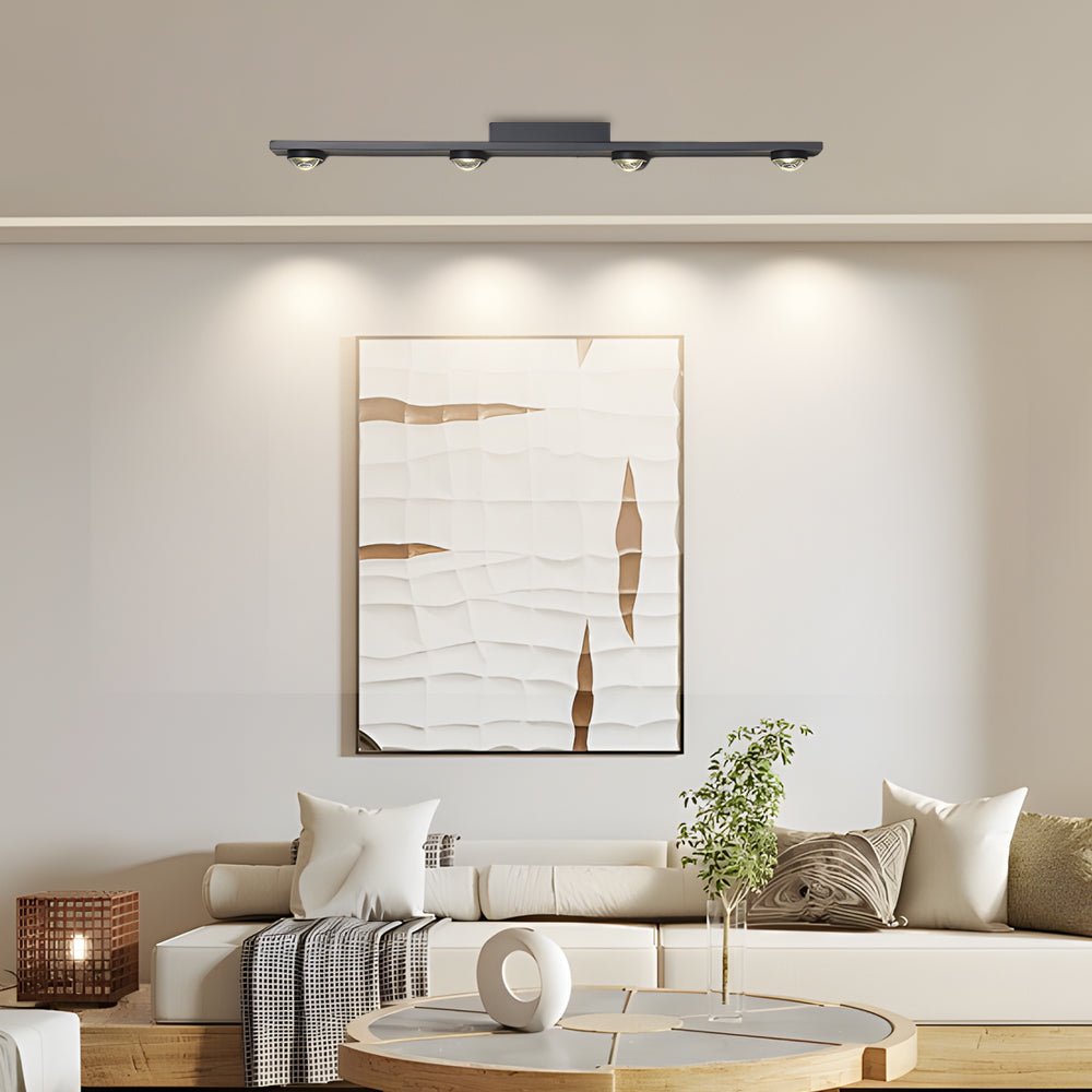 Linear LED Ceiling Spot Light in Matte Black for Modern Interiors
