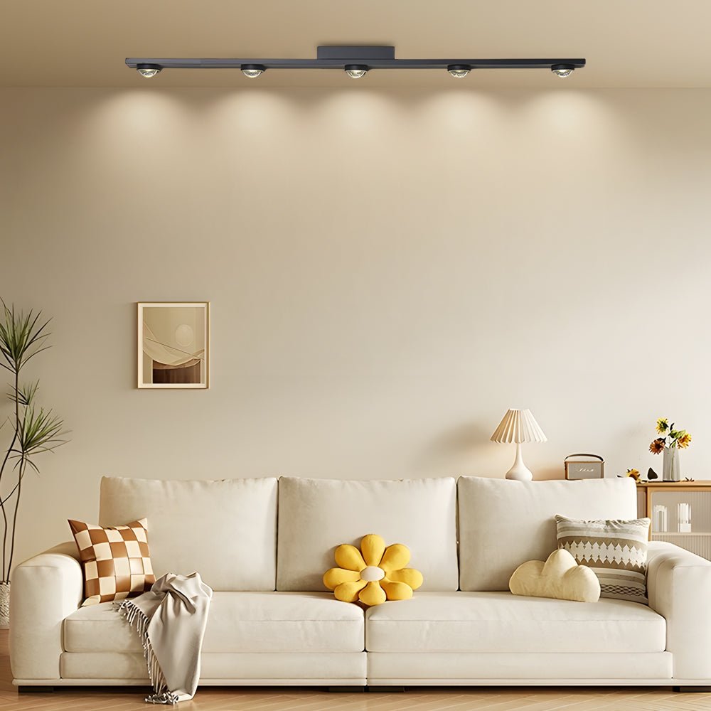 Linear LED Ceiling Spot Light in Matte Black for Modern Interiors