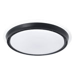 French Retro Ceiling Light with Hidden Fan, Dimmable LED Flush Mount
