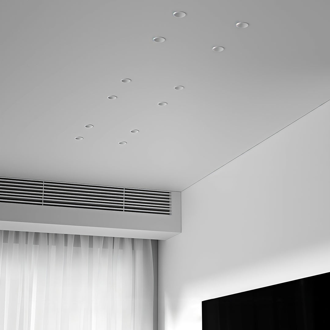 Arc Mini LED Recessed Spotlight Set of 4, Anti-Glare Adjustable