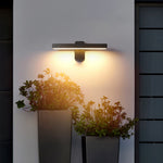 Modern Outdoor Wall Sconce with Adjustable LED Light, IP65 Waterproof