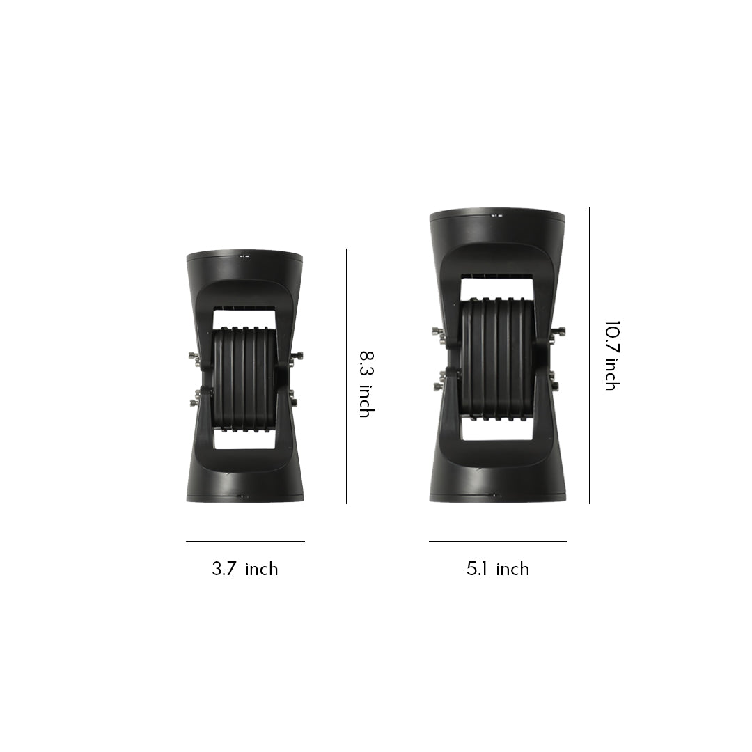 Aria Dual-Head LED Outdoor Wall Sconce in Black